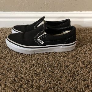 Black slip on vans